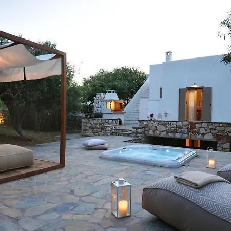 Executive Avra 3 Bedrooms Sea View Outdoor Jacuzzi Kostos Damouli