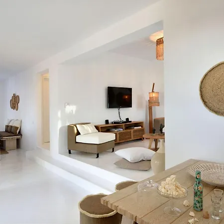 Executive Paros Avra 3 Bedrooms Sea View & Outdoor Jacuzzi Villa Ampelas