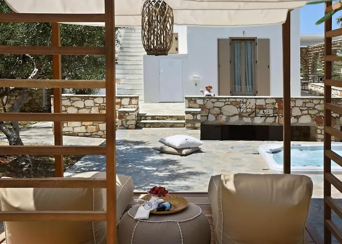 Executive Paros Avra 3 Bedrooms Sea View&outdoor Jacuzzi * Ambelas